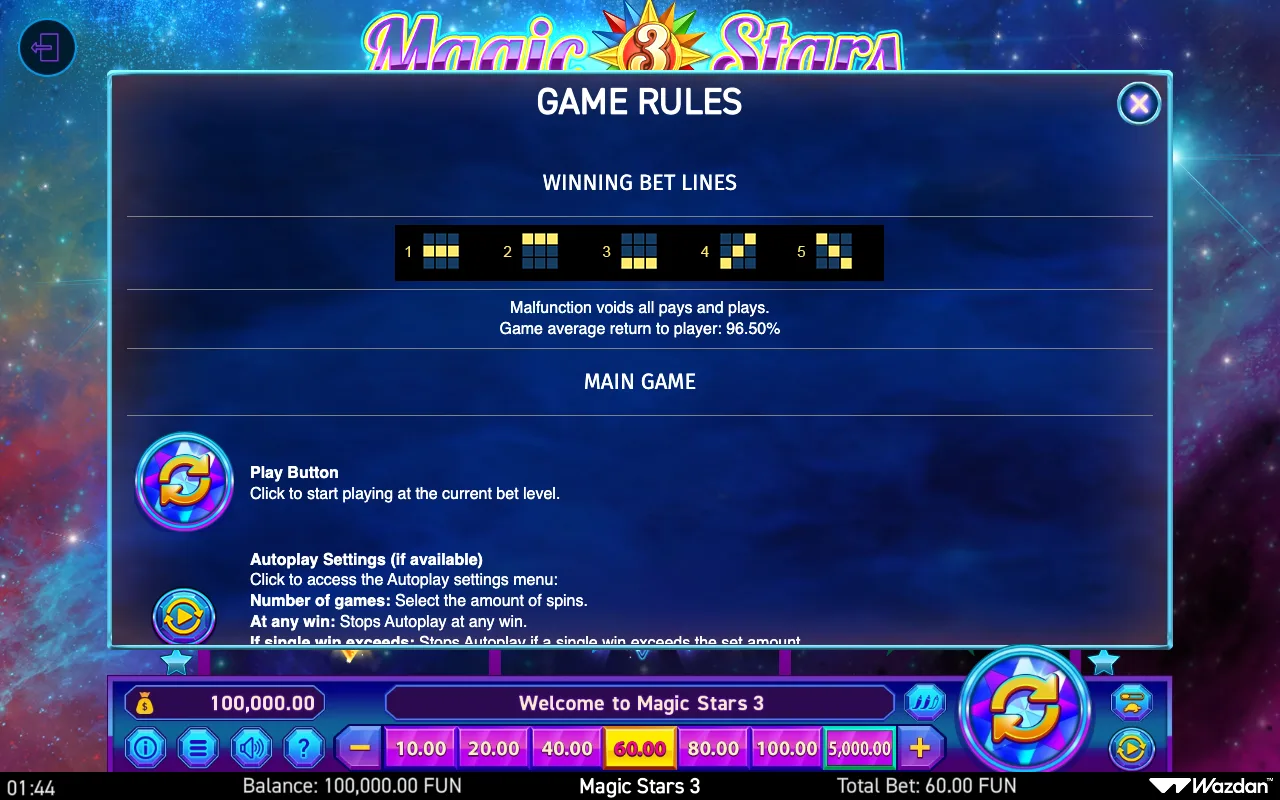 Game rules, page 4 — Magic Stars 3
