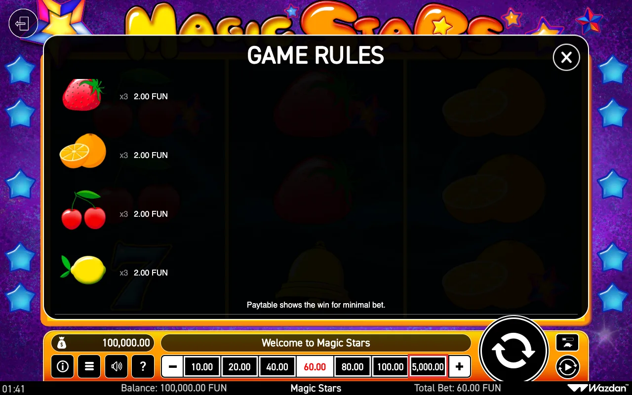 Game rules, page 3 — Magic Stars