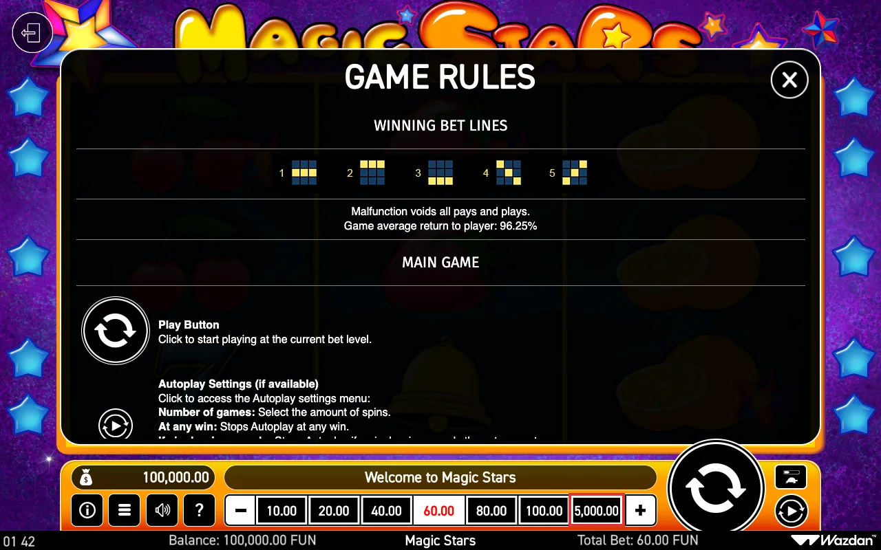 Game rules, page 4 — Magic Stars