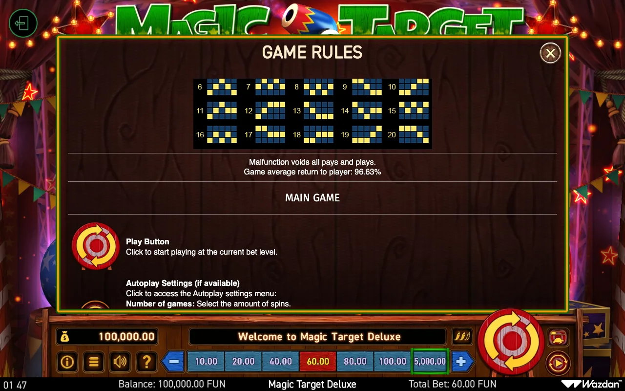Game rules, page 4 — Magic Target Deluxe