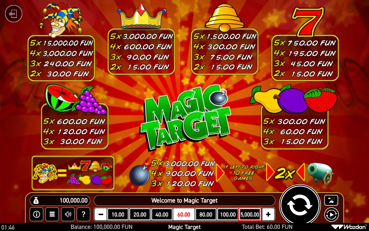 Game rules, page 1 — Magic Target