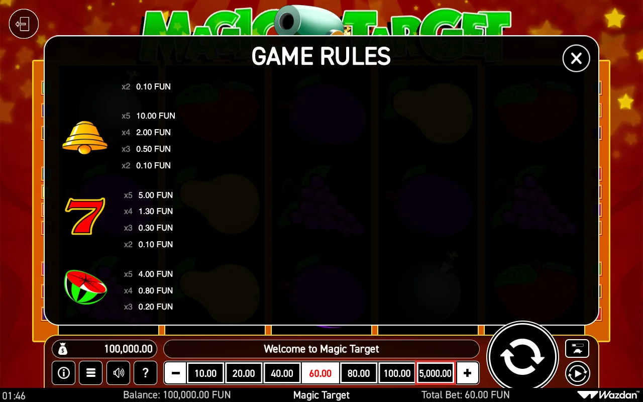 Game rules, page 3 — Magic Target