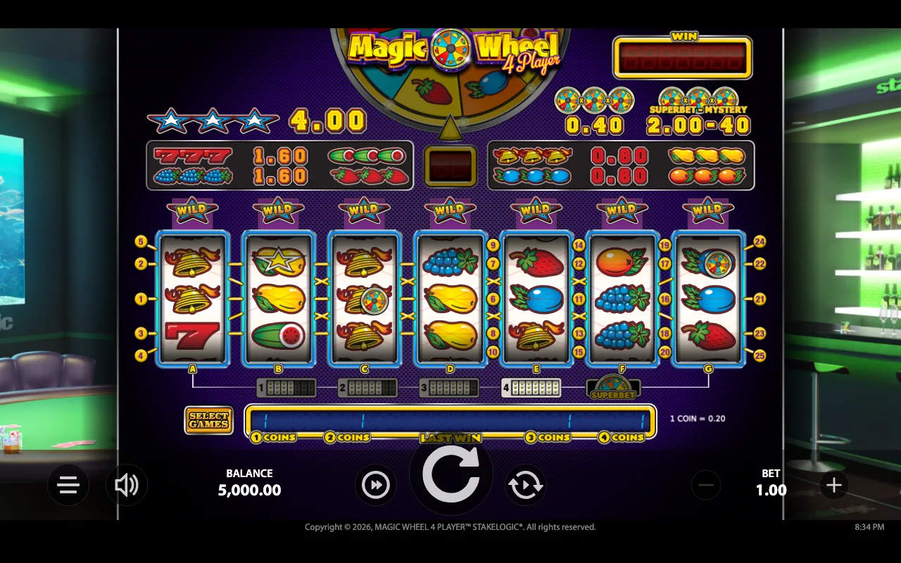 The base game — Magic Wheel 4 Player