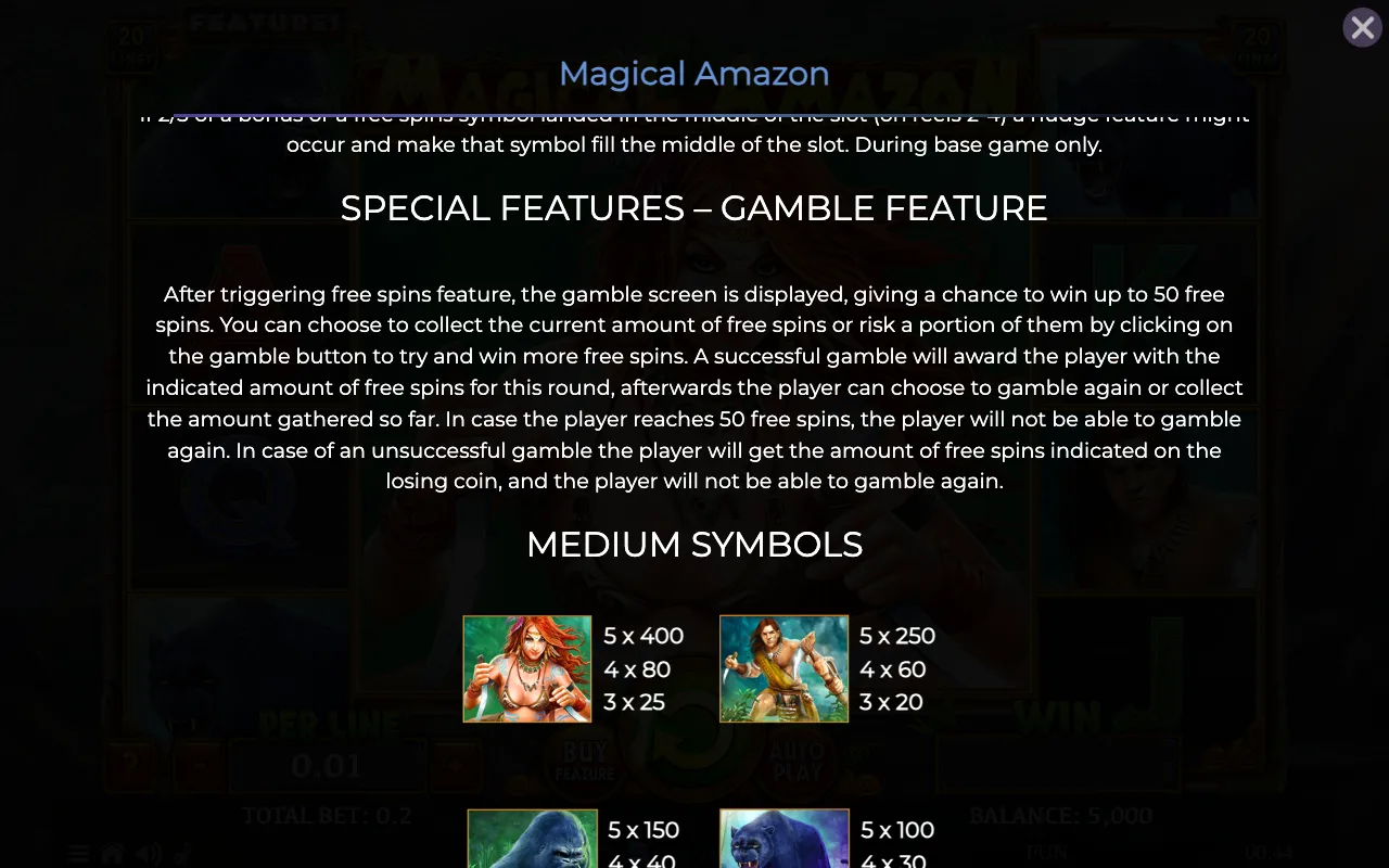 Game rules, page 4 — Magical Amazon
