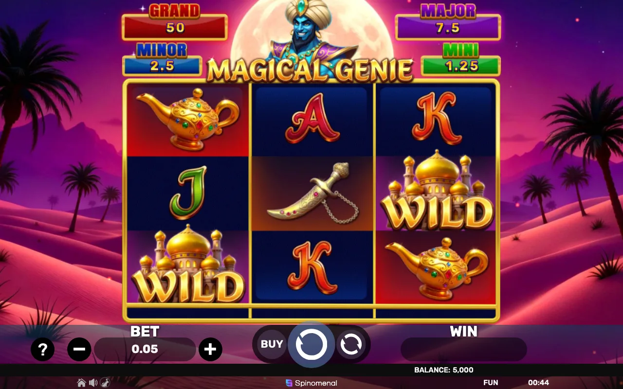 The base game — Magical Genie Holdhit 3x3