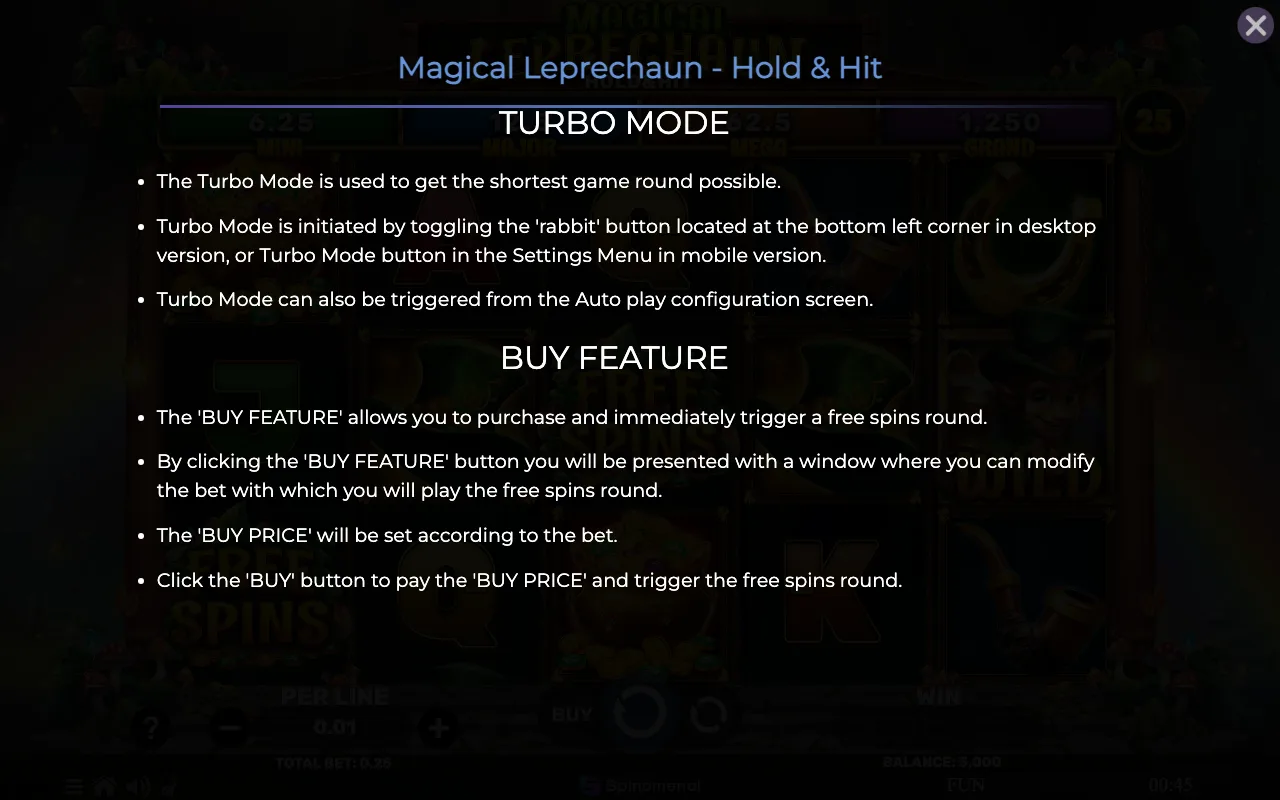 Game rules, page 8 — Magical Leprechaun Hold Hit