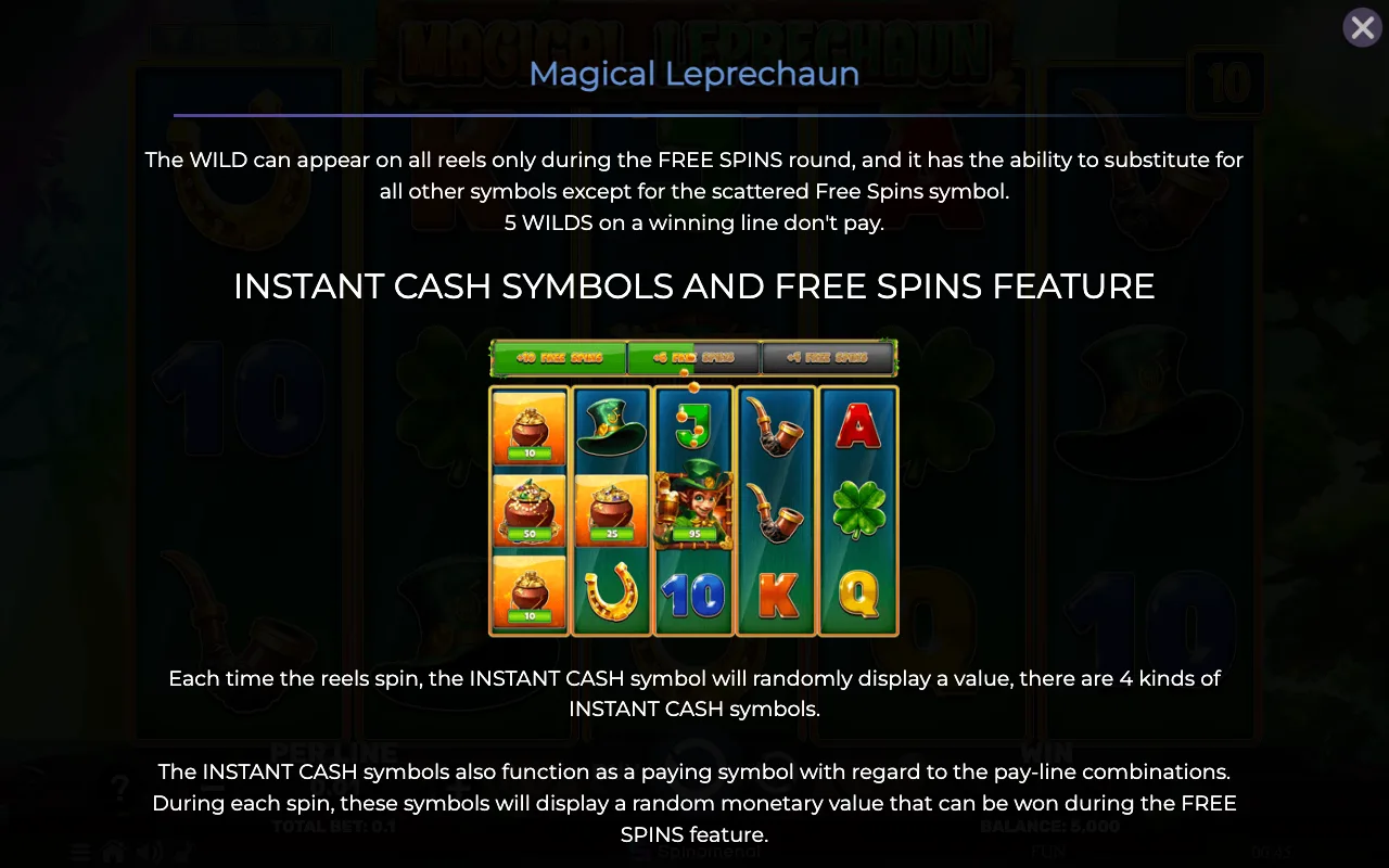 Game rules, page 2 — Magical Leprechaun
