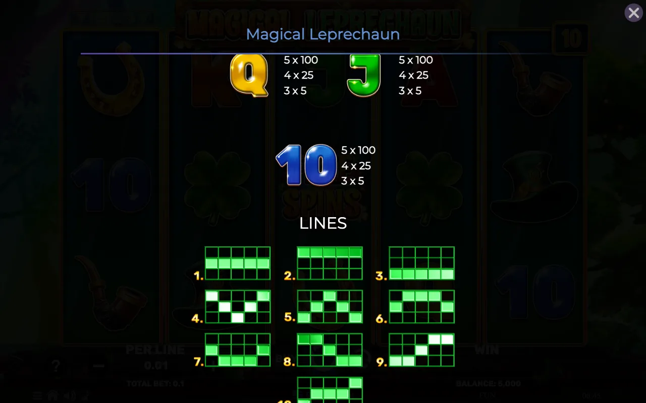 Game rules, page 5 — Magical Leprechaun
