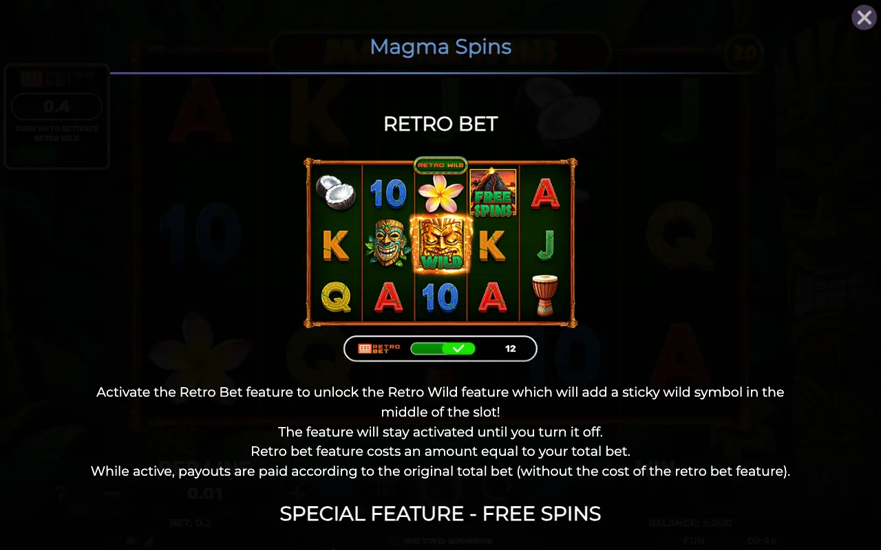 Game rules, page 1 — Magma Spins