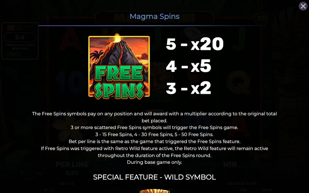 Game rules, page 2 — Magma Spins