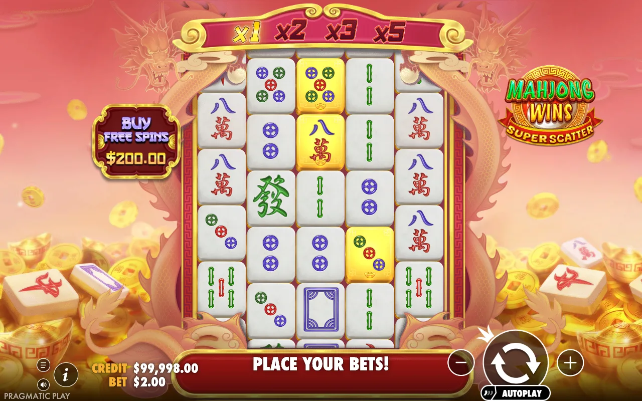 The base game — Mahjong Wins Super Scatter