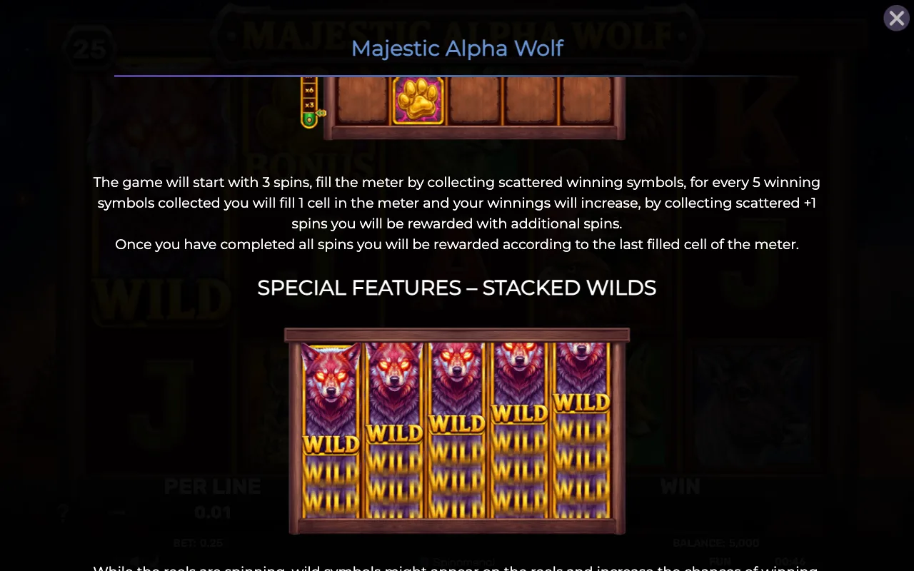 Game rules, page 2 — Majestic Alpha Wolf
