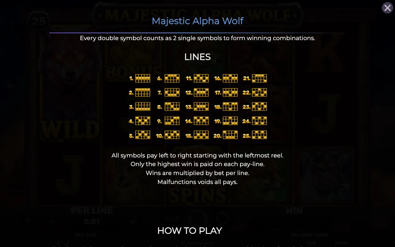 Lines — Majestic Alpha Wolf