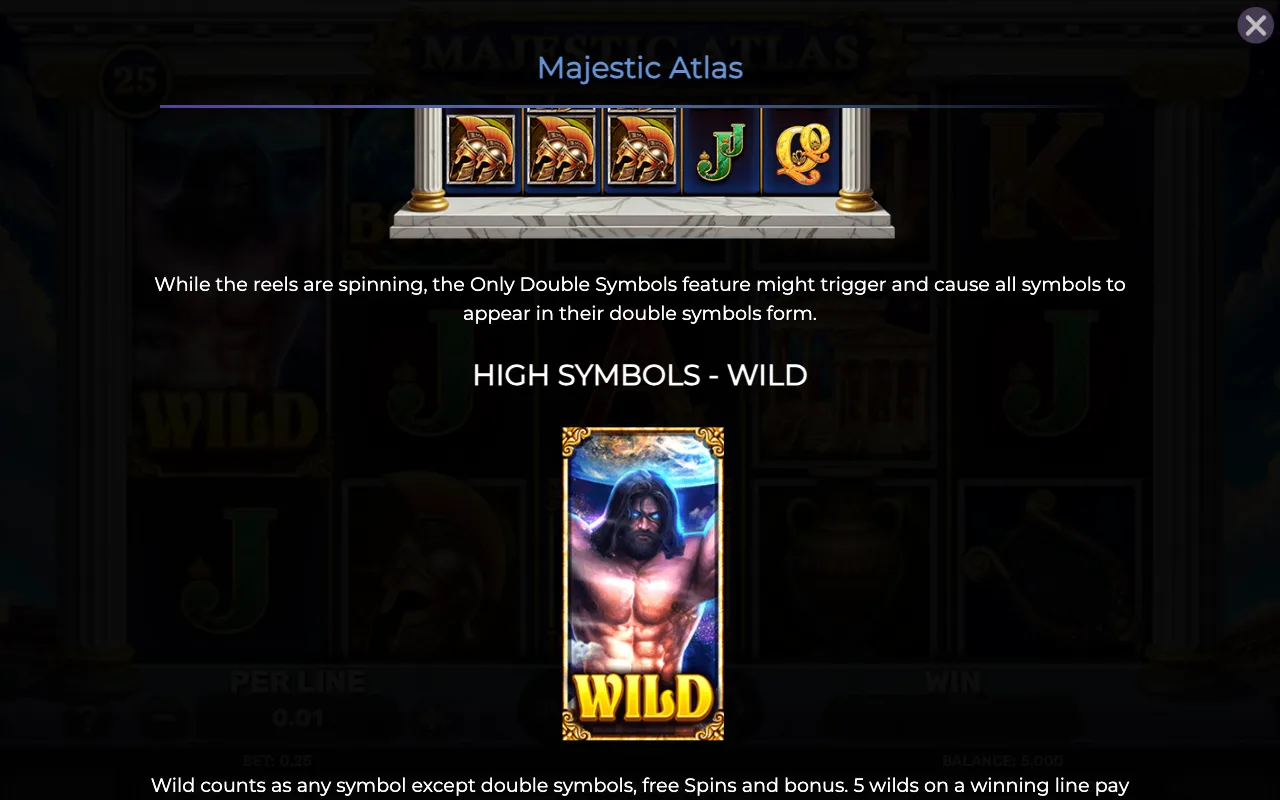 High symbols - wild — Majestic Atlas