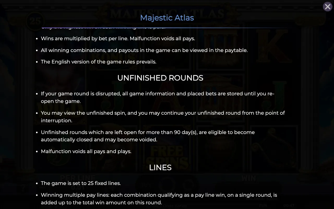 Game rules, page 7 — Majestic Atlas
