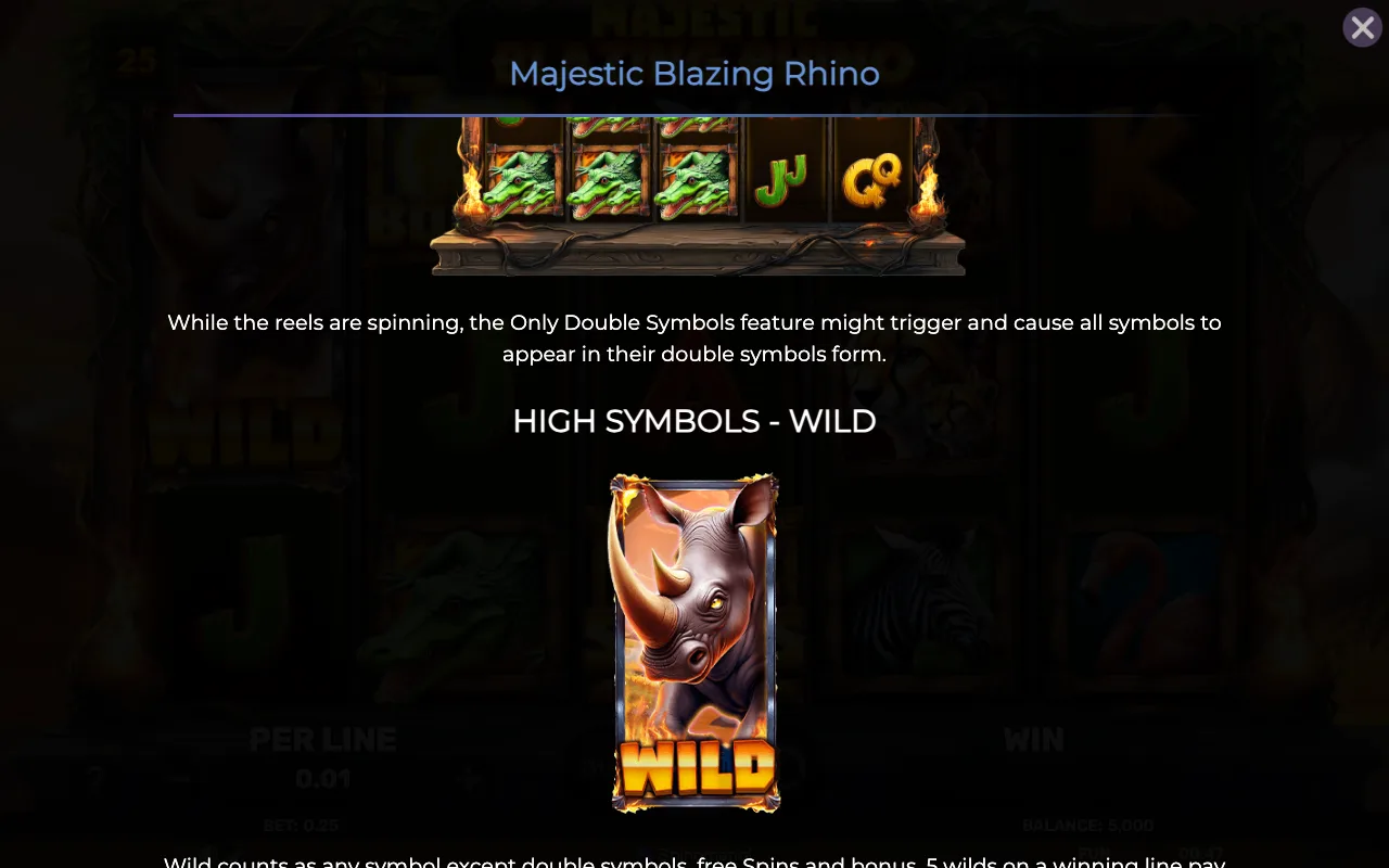 Game rules, page 3 — Majestic Blazing Rhino