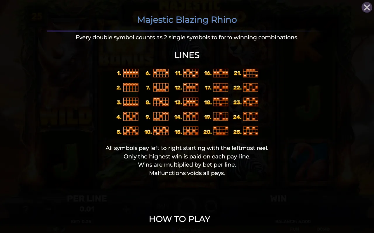 Lines — Majestic Blazing Rhino