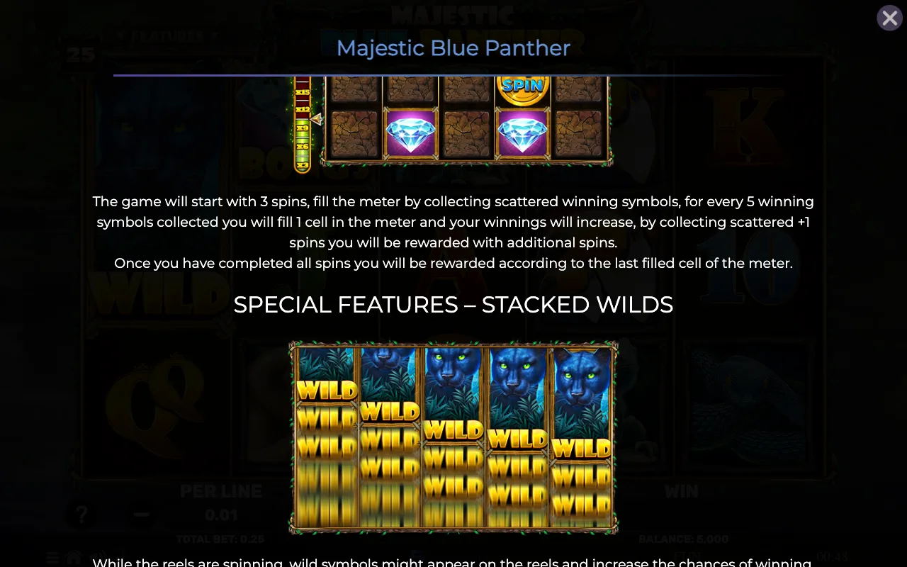 Game rules, page 2 — Majestic Blue Panther