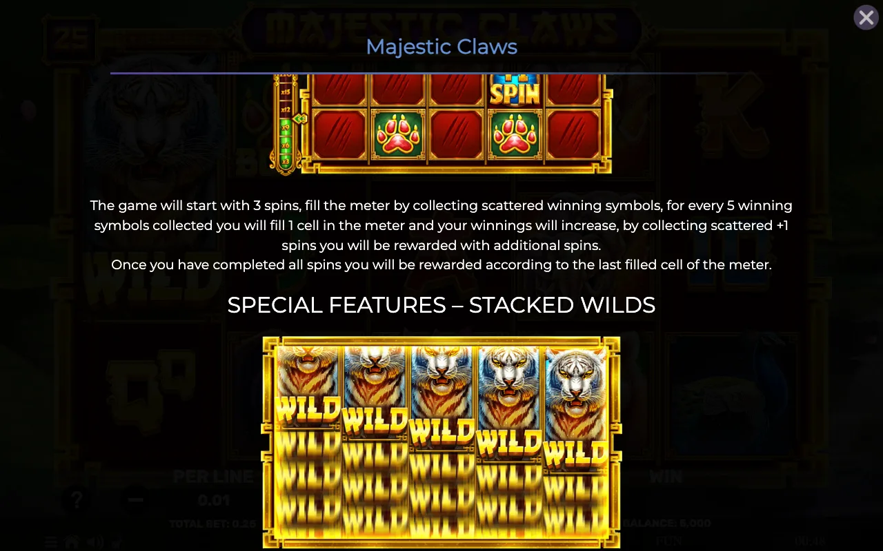 Game rules, page 2 — Majestic Claws
