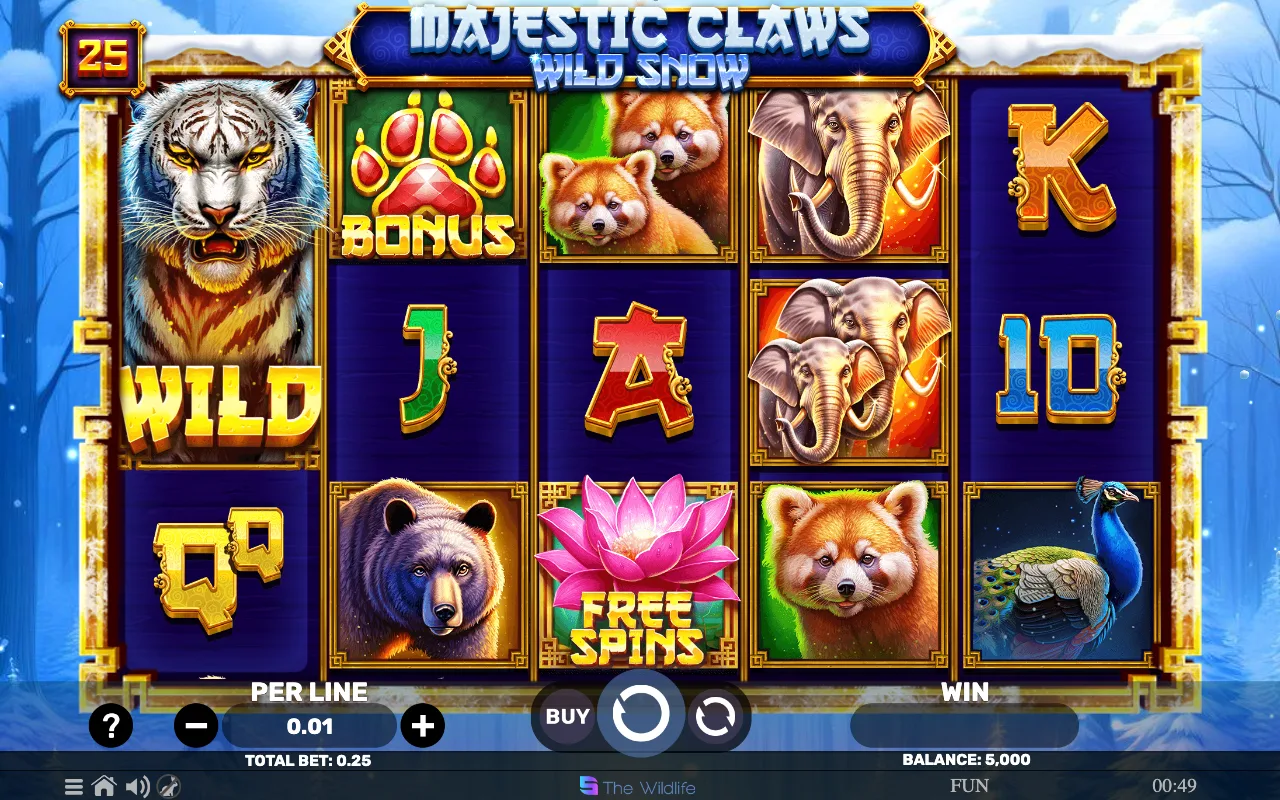 The base game — Majestic Claws Wild Snow
