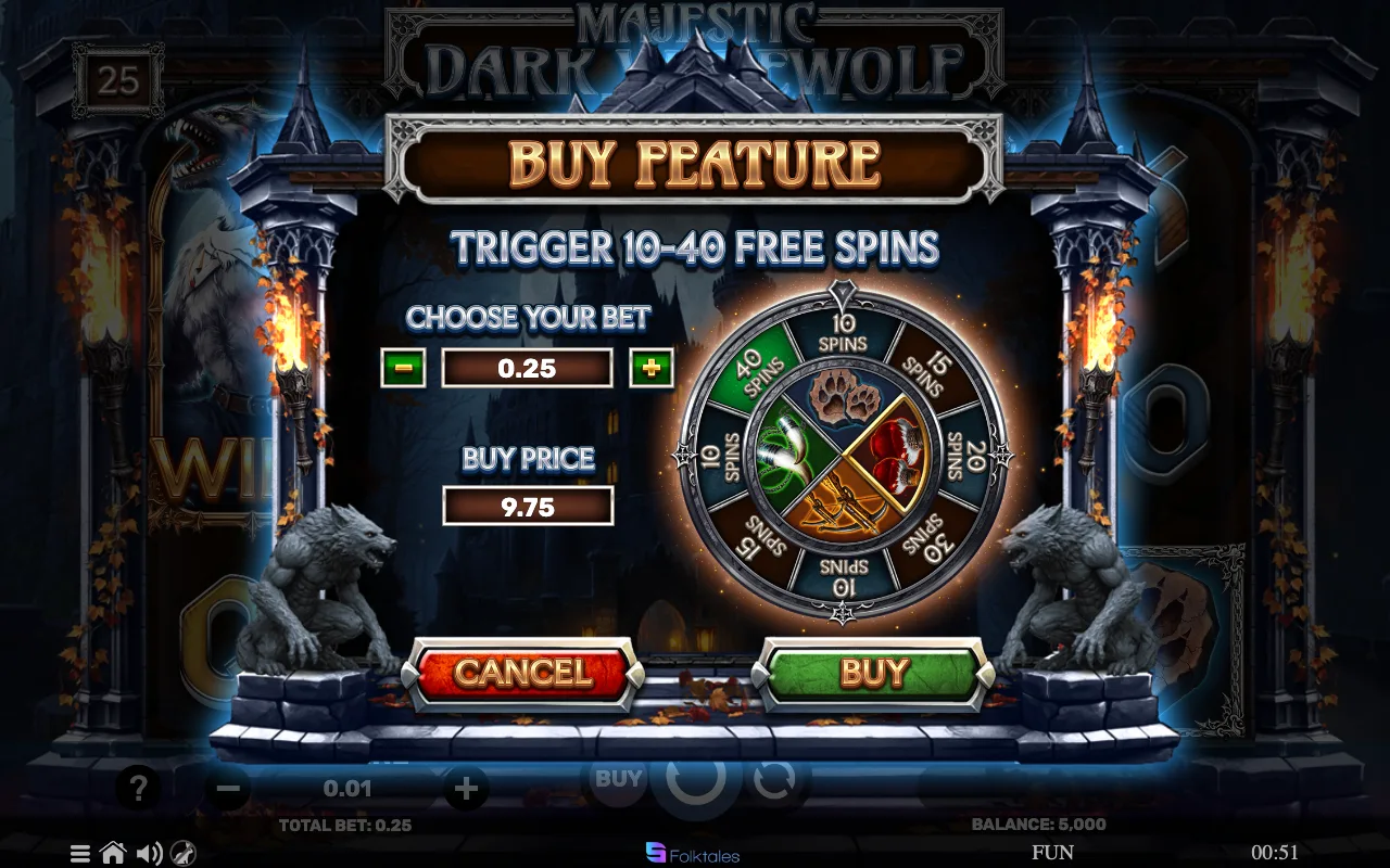 Buying the feature — Majestic Dark Werewolf