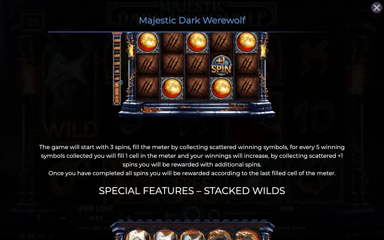 Game rules, page 2 — Majestic Dark Werewolf