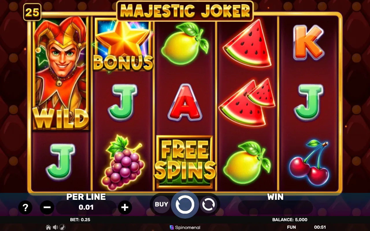 The base game — Majestic Joker