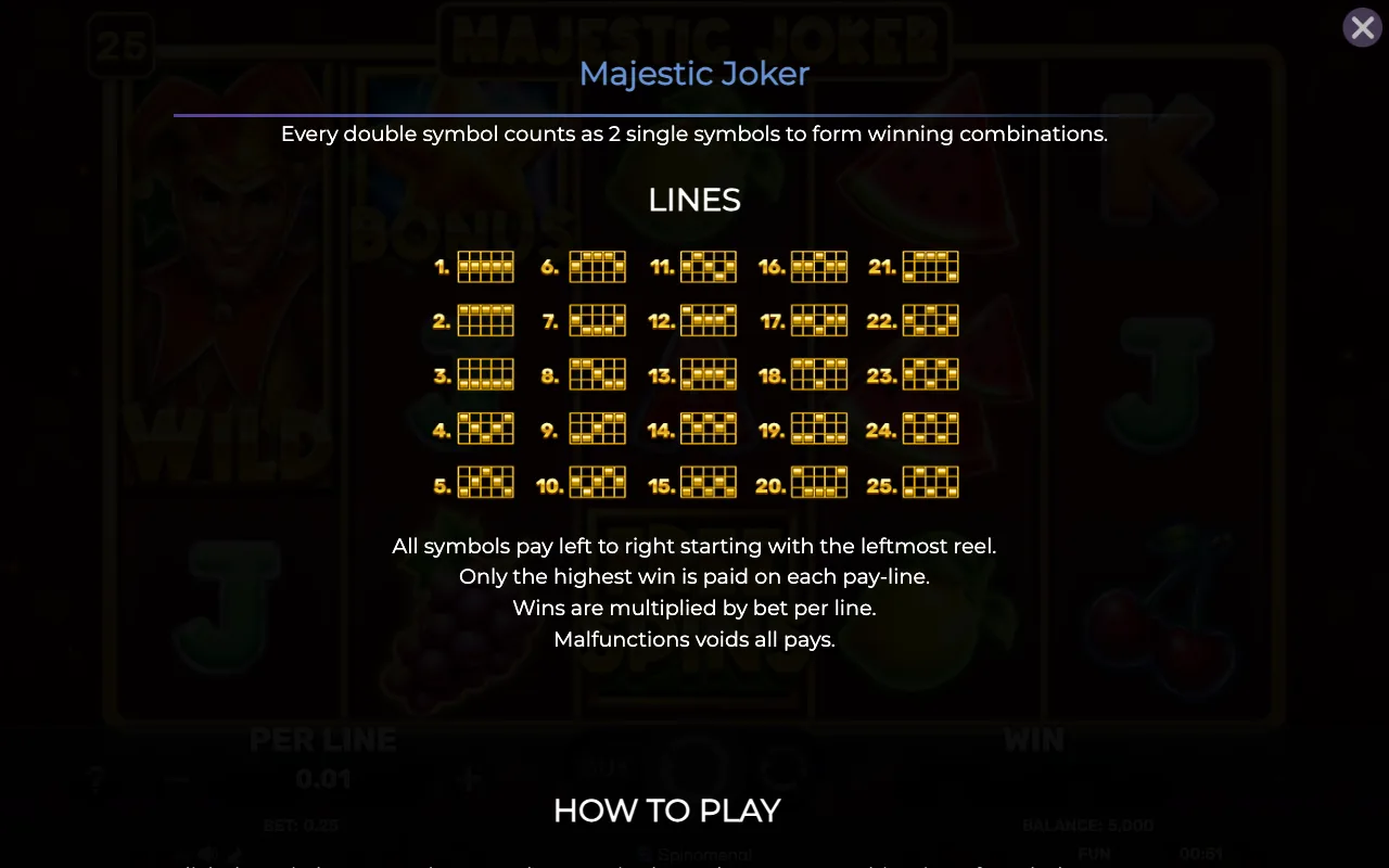 Lines — Majestic Joker