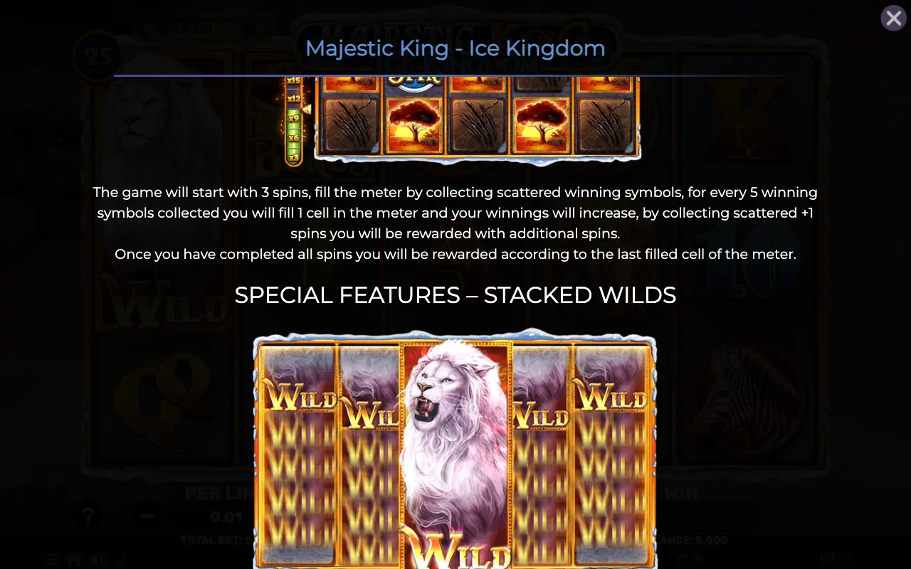 Game rules, page 2 — Majestic King Ice Kingdom