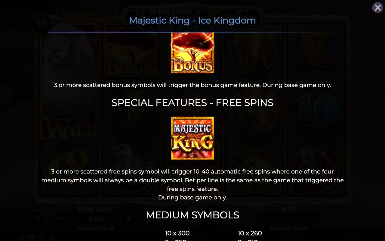 Game rules, page 4 — Majestic King Ice Kingdom