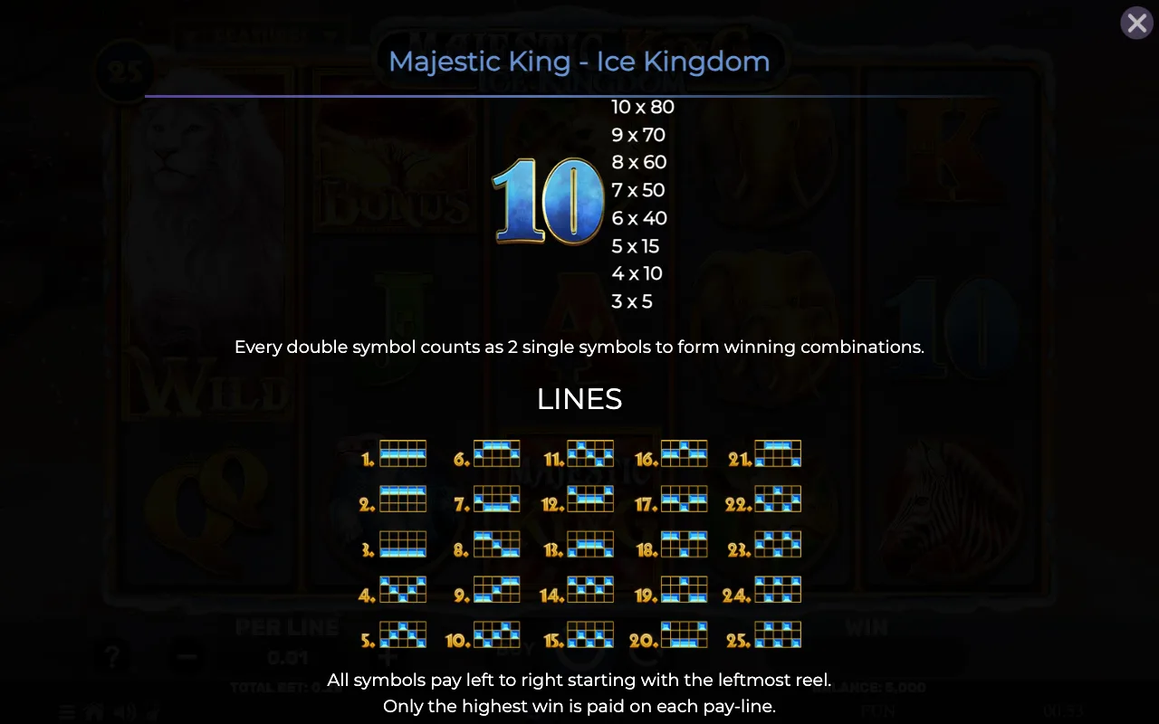 Game rules, page 6 — Majestic King Ice Kingdom