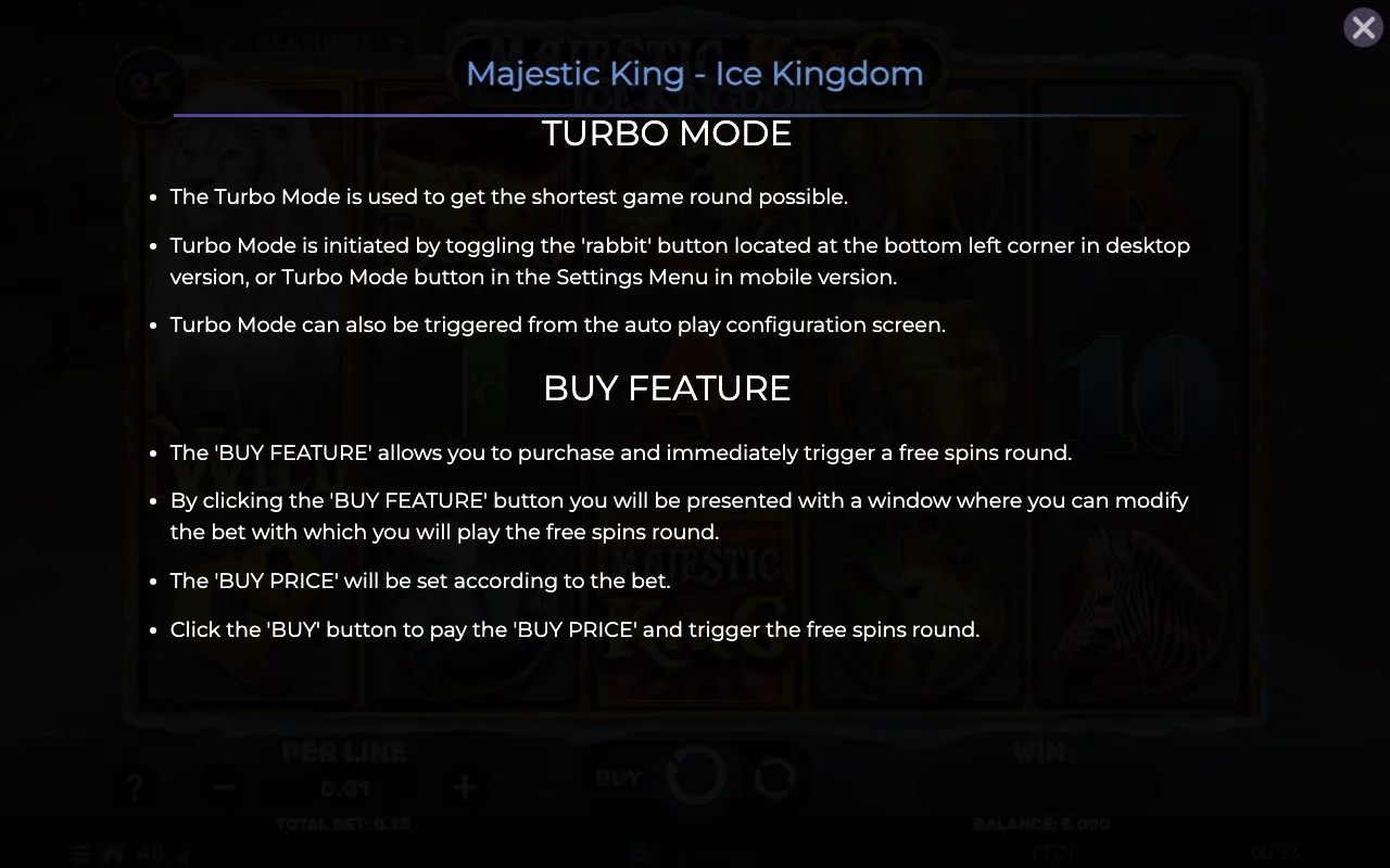 Game rules, page 8 — Majestic King Ice Kingdom