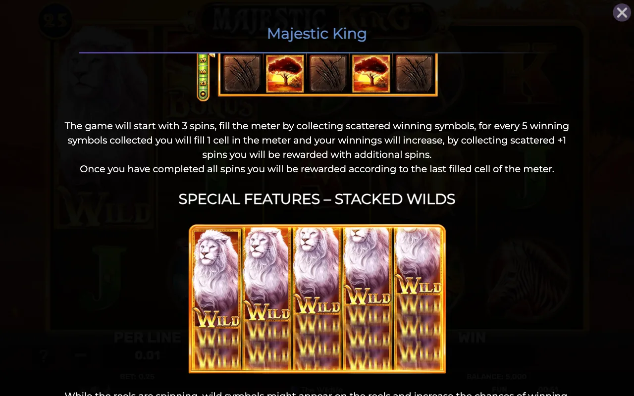 Game rules, page 2 — Majestic King