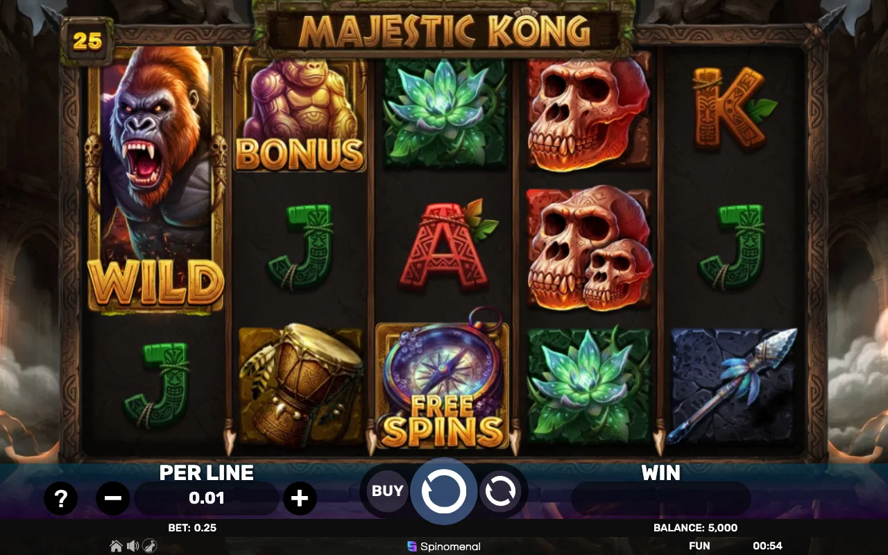 The base game — Majestic Kong