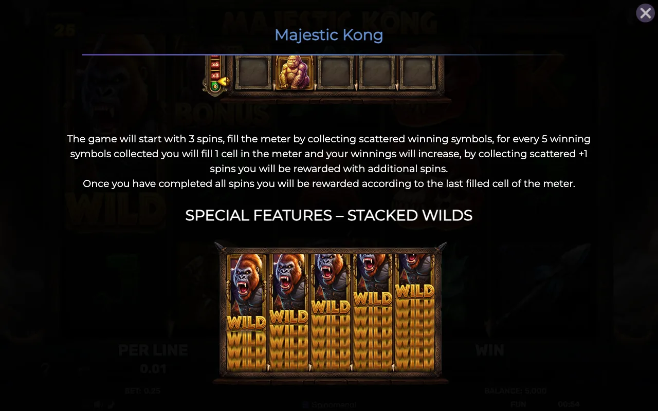 Game rules, page 2 — Majestic Kong