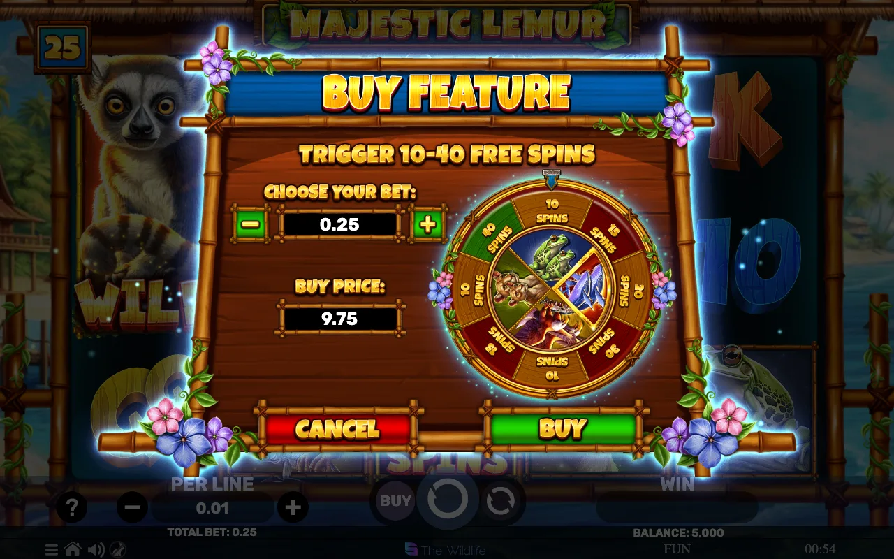 Buying the feature — Majestic Lemur