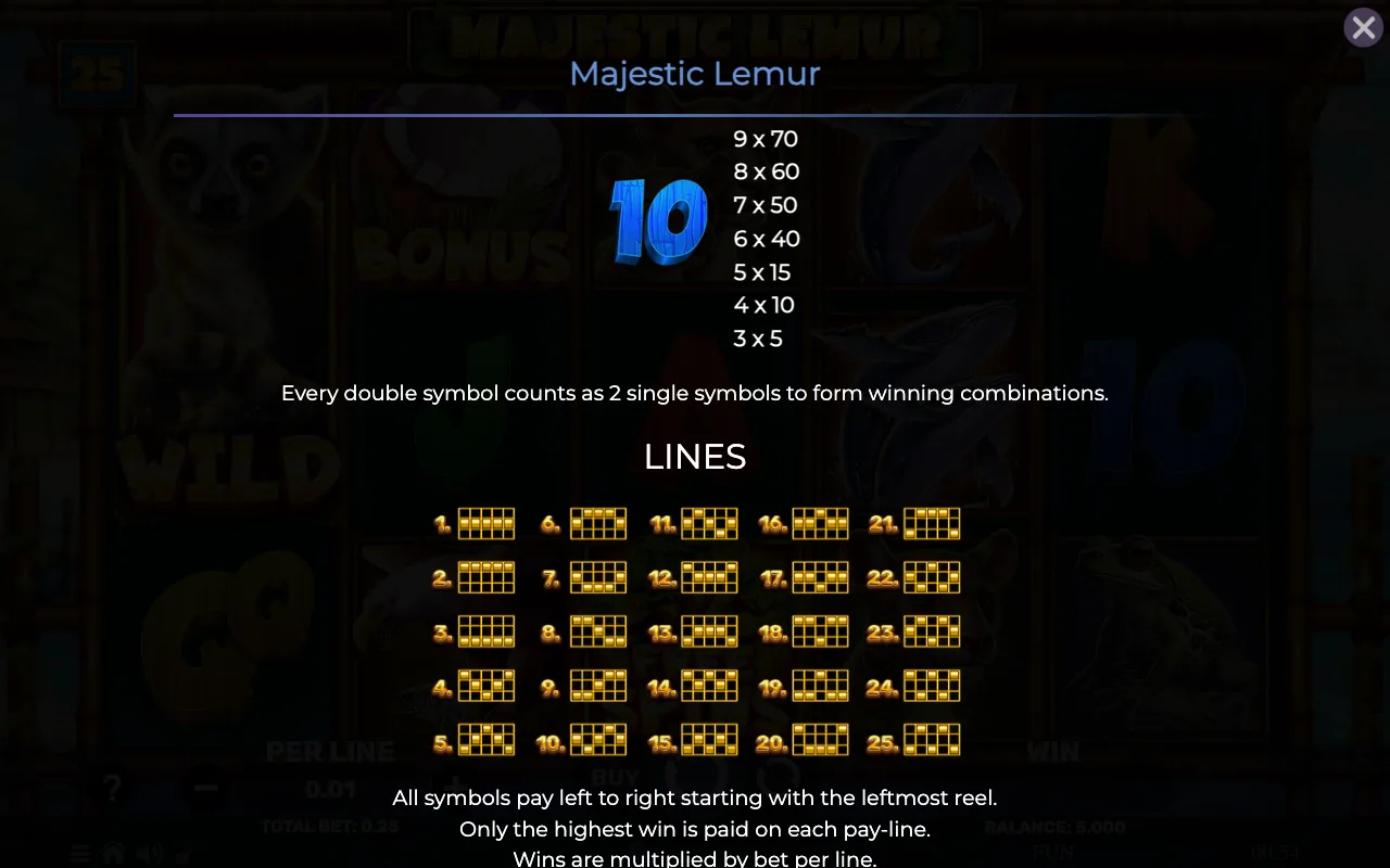 Game rules, page 6 — Majestic Lemur