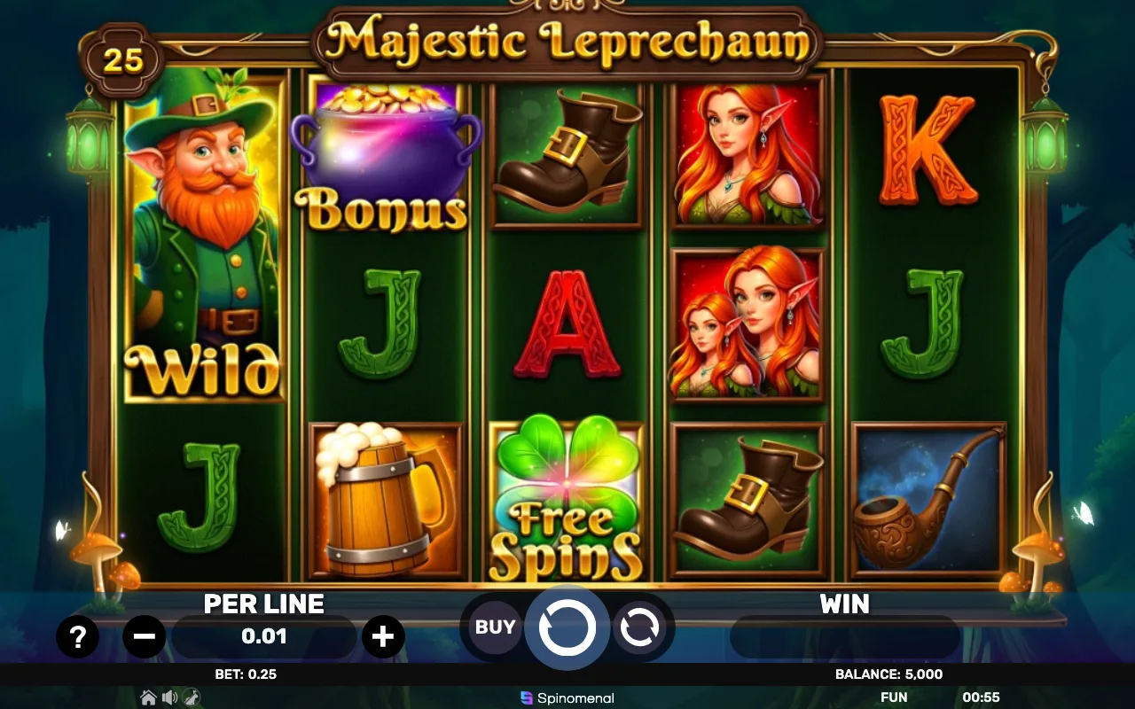 The base game — Majestic Leprechaun