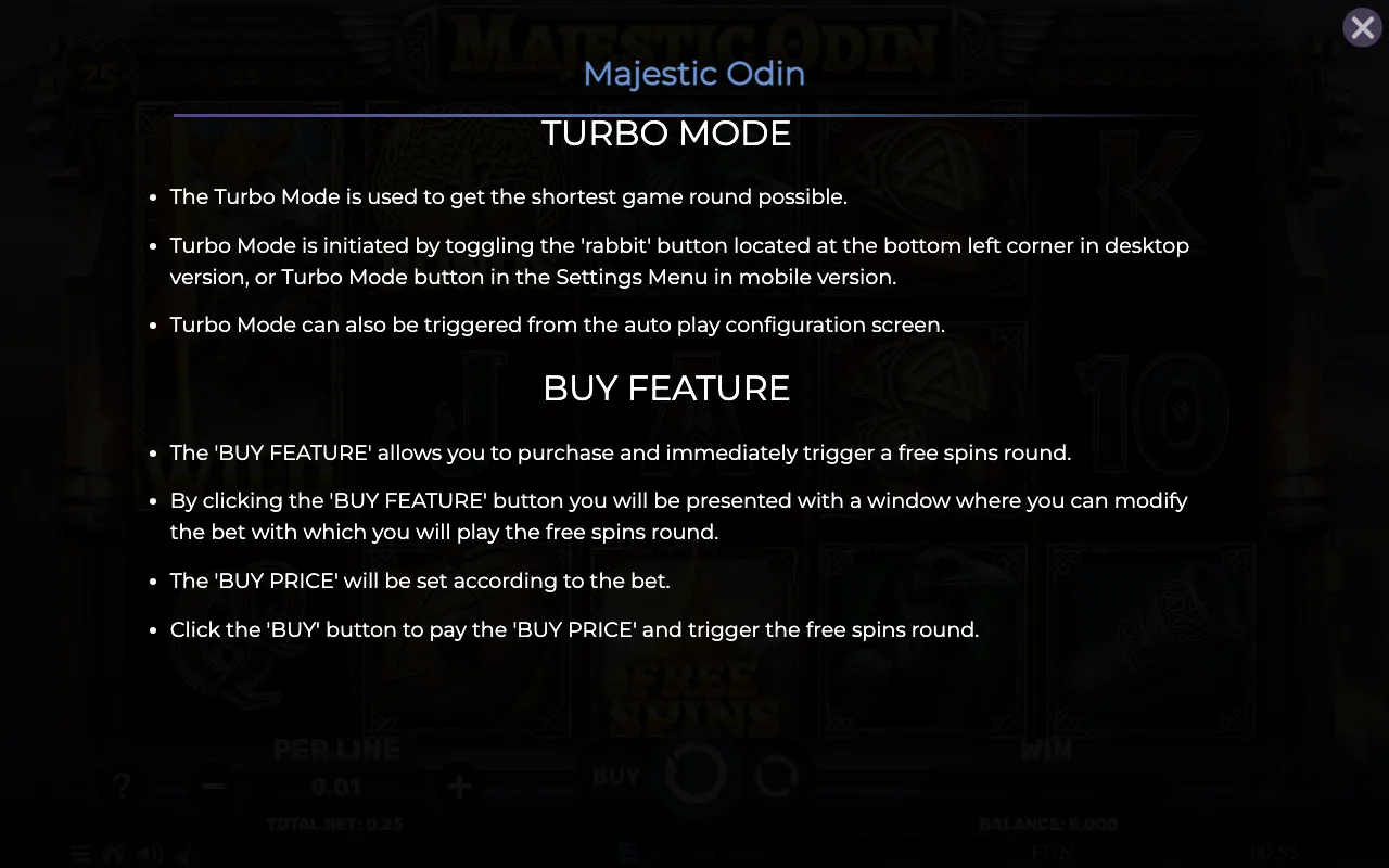 Game rules, page 8 — Majestic Odin