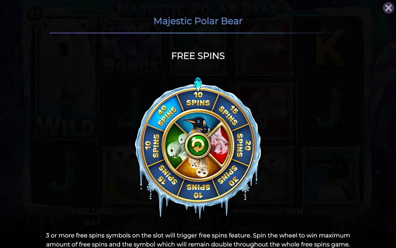 Free spins — Majestic Polar Bear
