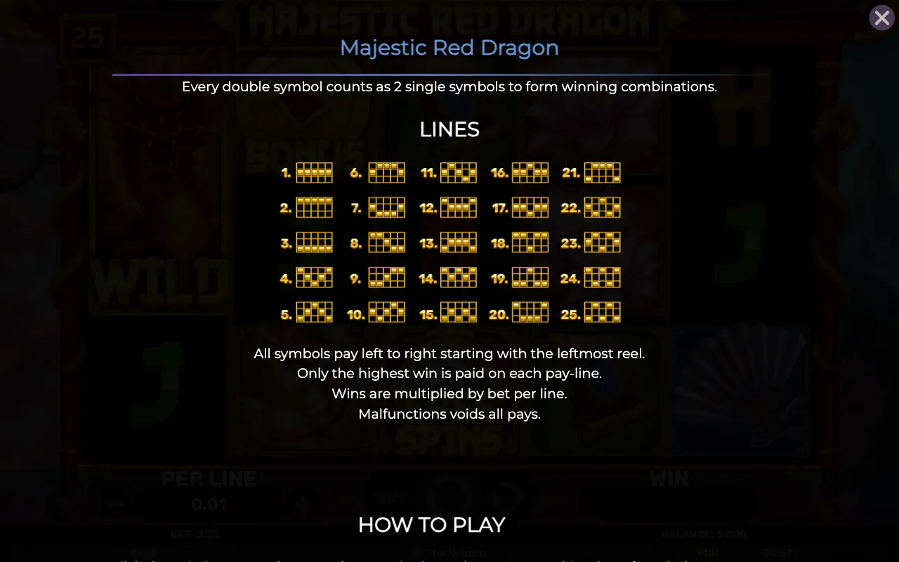 Lines — Majestic Red Dragon