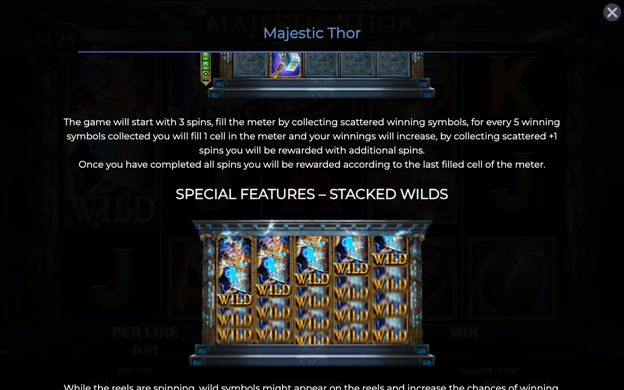 Game rules, page 2 — Majestic Thor