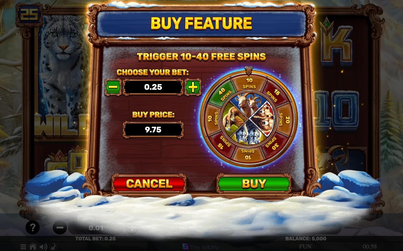 Buying the feature — Majestic White Leopard