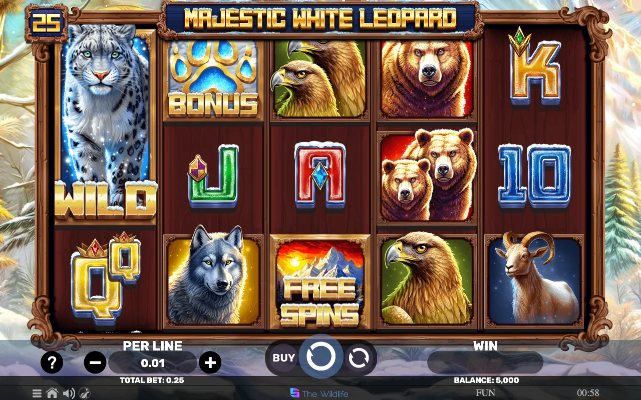 The base game — Majestic White Leopard