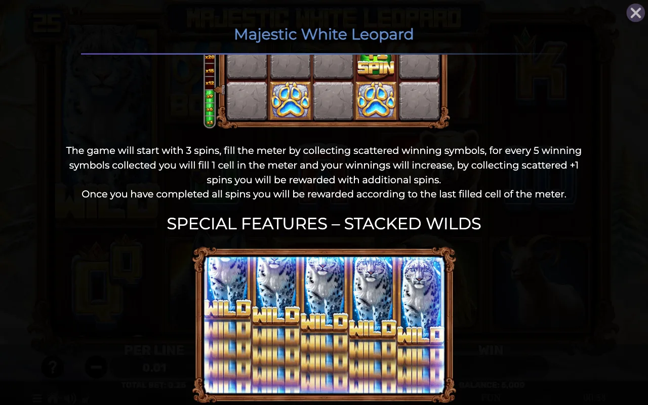Game rules, page 2 — Majestic White Leopard