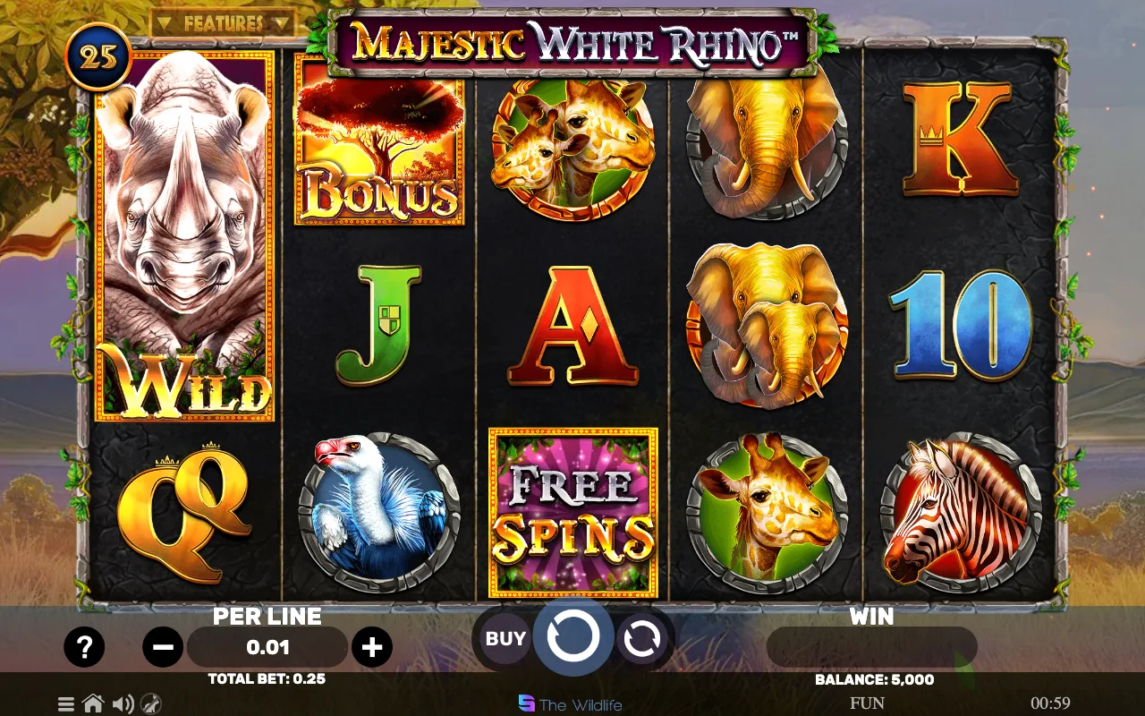 The base game — Majestic White Rhino