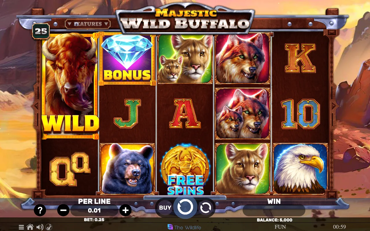 The base game — Majestic Wild Buffalo
