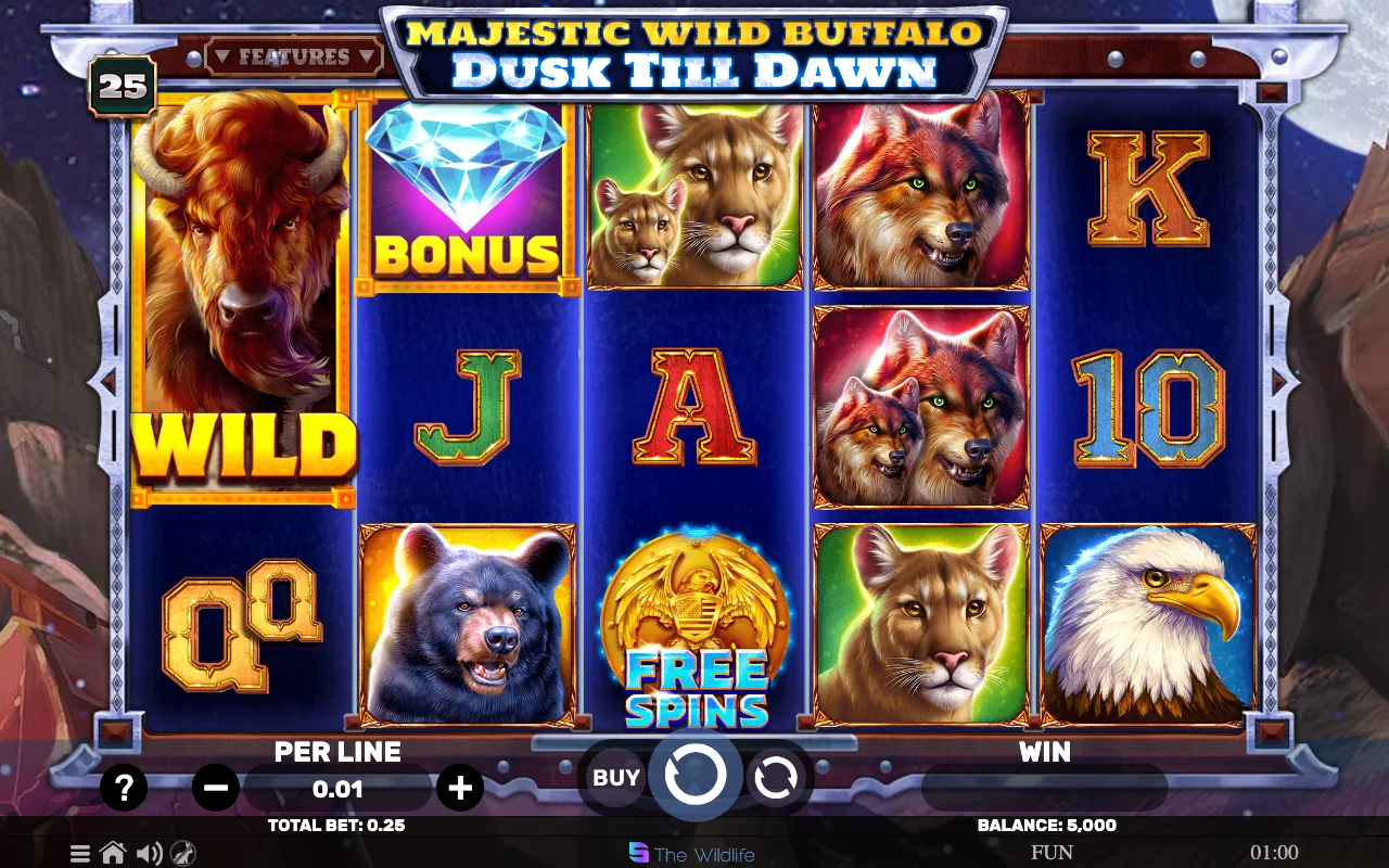 The base game — Majestic Wild Buffalo Dusk Till Dawn