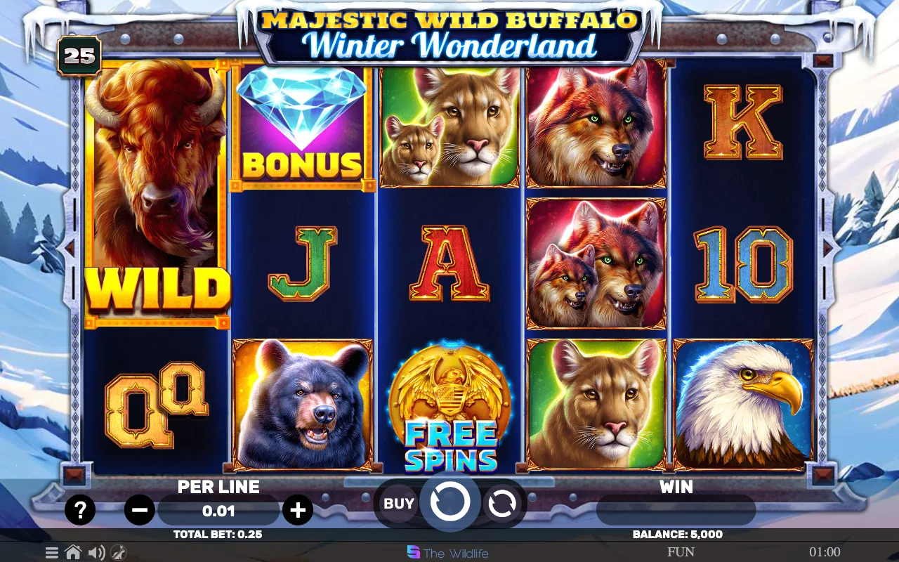 The base game — Majestic Wild Buffalo Winter Wonderland