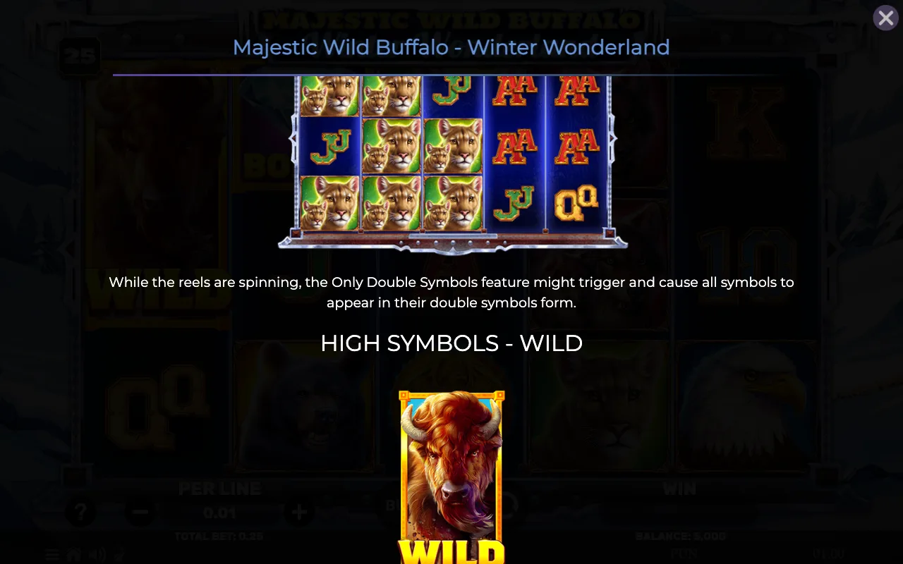 Game rules, page 3 — Majestic Wild Buffalo Winter Wonderland